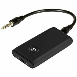 Bluetooth Adapter Audio 5.3, 2 in 1 Wireless Sender Empfänger, Bluetooth Transmitter Adapter mit 3,5mm Audio Kabel für MP3 /MP4 Kopfhörer HiFi Lautsprecher Radio Auto TV PC Laptop Tablet Angebot bei HelloDeals