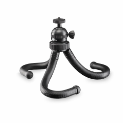 Mantona Gibbo Flex Ministativ 30 cm, Kamera Stativ mit flexiblen Beinen, Dreibein Reisestativ mit 360° Kugelkopf, Smartphonehalterung und Halterung kompatibel mit GoPro Angebot bei HelloDeals