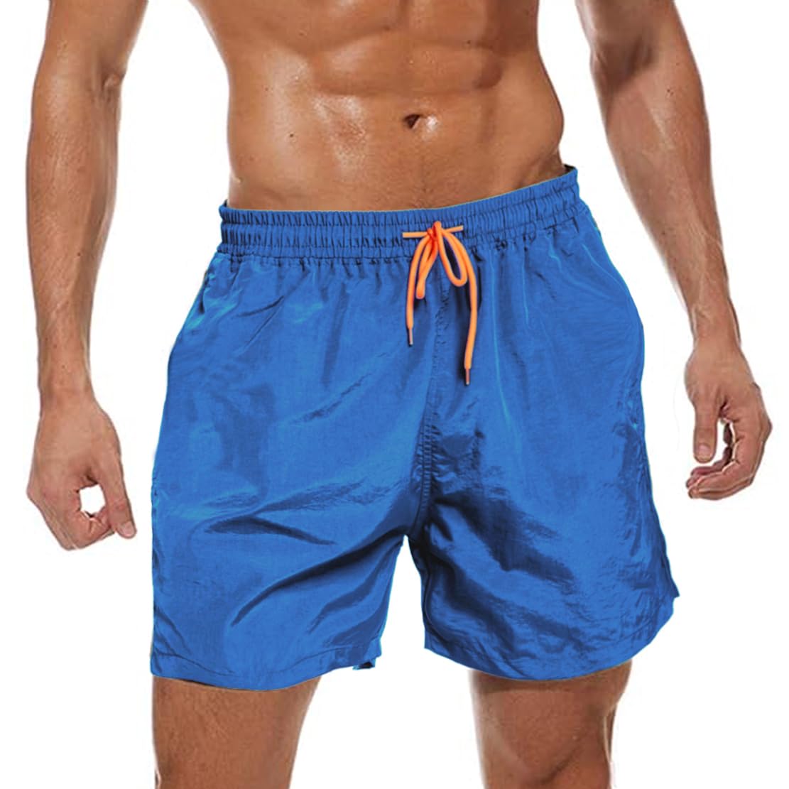 ZOXOZ Badehose Herren Atmungsaktiv Schnelltrocknend Boardshorts mit Verstellbarem Tunnelzug und Mesh-Futter Navyblau M Angebot bei HelloDeals