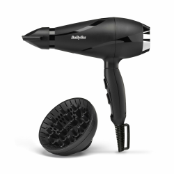 BaByliss Haartrockner Shine Pro 2200 – 2200W, Ionen-Technologie, Anti-Frizz-Effekt, inklusive Diffusor & Düse, Hergestellt in Italien, Schwarz, 6713DE Angebot bei HelloDeals