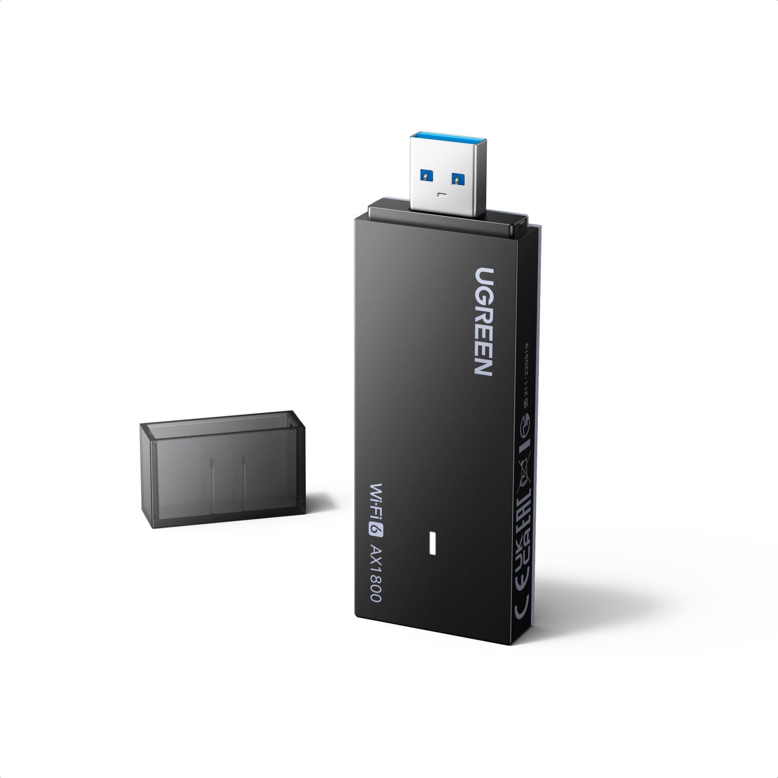 UGREEN WLAN Stick für PC WiFi 6, AX1800 WLAN Adapter PC Dual Band 5GHz/2.4GHz, eingebauter Treiber, hervorragende Wärmeableitung, OFDMA+MU-MIMO, WPA3, USB WLAN Stick kompatibel mit Windows 11/10. Angebot bei HelloDeals