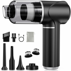 Handstaubsauger Akku Kabellos 30000Pa - Mini Auto Staubsauger mit Bürstenloser Motor Stark Autostaubsauger Handsauger für Autos, Büros, Schlafzimmer, Küche, Wohnzimmer, Tierhaare Angebot bei HelloDeals