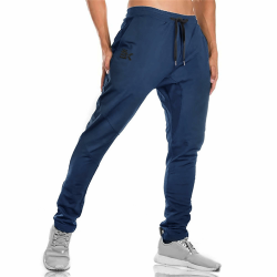 BROKIG Gym Jogginghose Sporthose Herren Lang mit Doppeltasche, Baumwolle Trainingshose Herren Fitness Slim Fit Hose XL Navy Blau Angebot bei HelloDeals