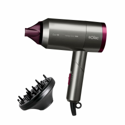 Solac Hair & Go Ionic 180, faltbar, ultraleicht, 2000 W, Trocknungsleistung, 1800 W, ionischer Haartrockner, 2 Geschwindigkeiten und 2 Temperaturen, Grau 1800W|Faltbar Angebot bei HelloDeals