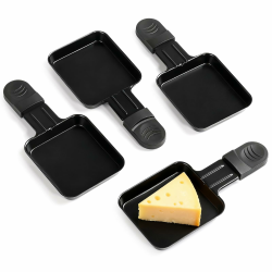 Raclette Pfännchen Ersatz Mini Pfännchen Raclette Edelstahl Antihaftbeschichtet für den Raclette Grill Zubehör, 18x8x1.5cm,4 Stück Angebot bei HelloDeals
