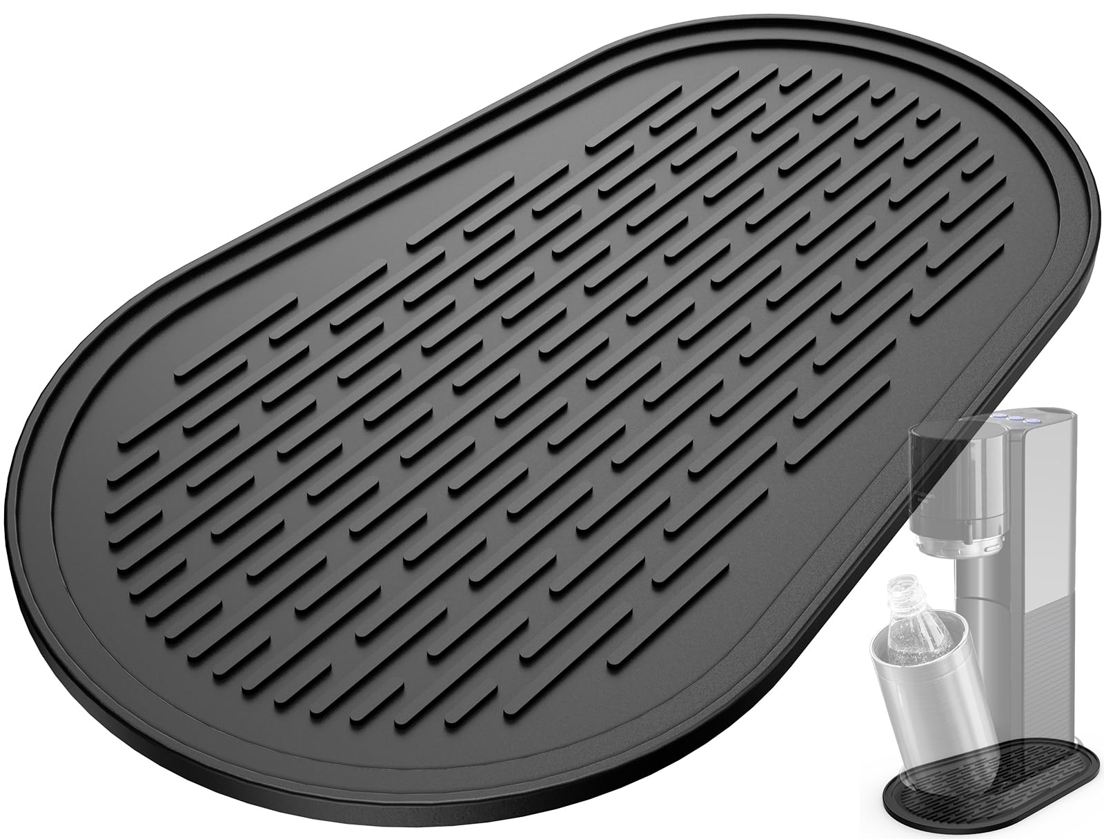 Exklusives Silikonmatte kompatibel mit SodaStream E-Duo und Duo, perfektes Abtropfmatte Silikon, rutschfest, Stabil, Tropfmatte, Zubehör für Sodastream (Für E-Duo/Duo) Standard Angebot bei HelloDeals