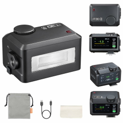 Godox iT30Pro-F Flash für Fujifilm, 2,8" Vollfarb-Touchscreen, 2,4G X Wireless TTL 1/8000 HSS Speedlight, 1,5s Recycle, 560 Vollstärke-Blitze mit eingebautem Akku Tragbarer Taschenflash (schwarz) Angebot bei HelloDeals