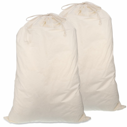 2 Stück Stoffsack, 50 x 70cm Weihnachtssack Baumwollsäckchen Stoffsäckchen Geschenkverpackung Weihnachten Wäschesack Wäschebeutel Reise Baumwollbeutel mit Kordelzug (Beige) Angebot bei HelloDeals