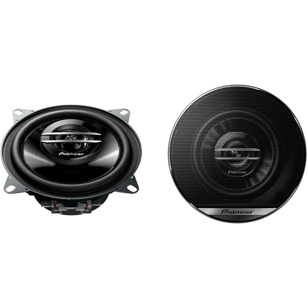 PIONEER TS-G1020F 10 cm 2-Weg-Koaxiallautsprecher Set mit 2 Lautsprechern (je 210 W max., 30 W Sinus), kraftvoller Klang, hoher Wirkungsgrad, 43 mm Einbautiefe, 106 mm Einbauausschnitt, mit Gitter 10cm, 2-Weg, Koax (210W) Angebot bei HelloDeals