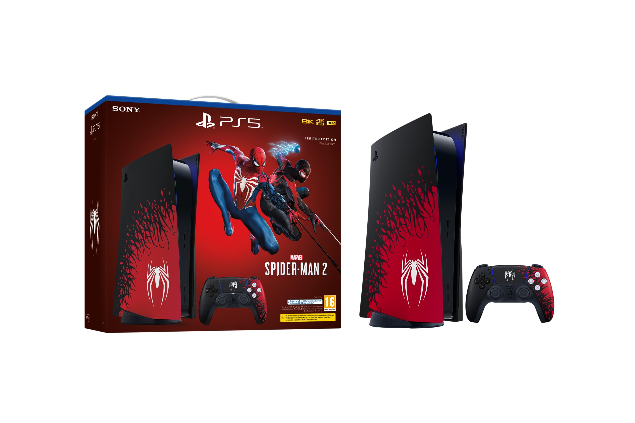 Console Sony PlayStation 5 Édition limitée Marvel’s Spider-Man 2 Angebot bei HelloDeals