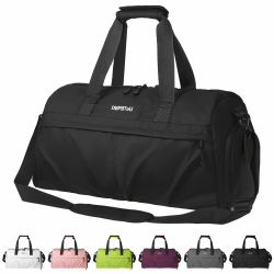 Sporttasche Damen Herren Hartes Material, Reisetasche mit Schuhfach Zwei Belüftungslöchern und Nassfach, wasserdichte Weekender Bag, Gym Bag/Schwimmtasche/Saunatasche (Schwarz) Angebot bei HelloDeals