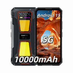 OUKITEL WP58 Pro Outdoor Handy-24GB+512GB/1TB 10000mAh/33W, IP68/69K 5G Android 15 Outdoor Smartphone 6,7" 120Hz Display, 64 MP + 8 MP Dual Camping Light,Dual SIM/NFC/Wasserdicht Orange Angebot bei HelloDeals