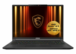 MSI Stealth A16 AI+ Gaming-Laptop, 16" QHD+ 240 Hz OLED Display, AMD Ryzen™ AI 9 HX 370, NVIDIA GeForce RTX 5070 Ti, 32 GB LPDDR5X, 2 TB SSD, Windows 11 Home, QWERTZ Tastatur, A3XWHG-044 AMD Ryzen™ AI 9 HX 370 Processor RTX5070TI Angebot bei HelloDeals