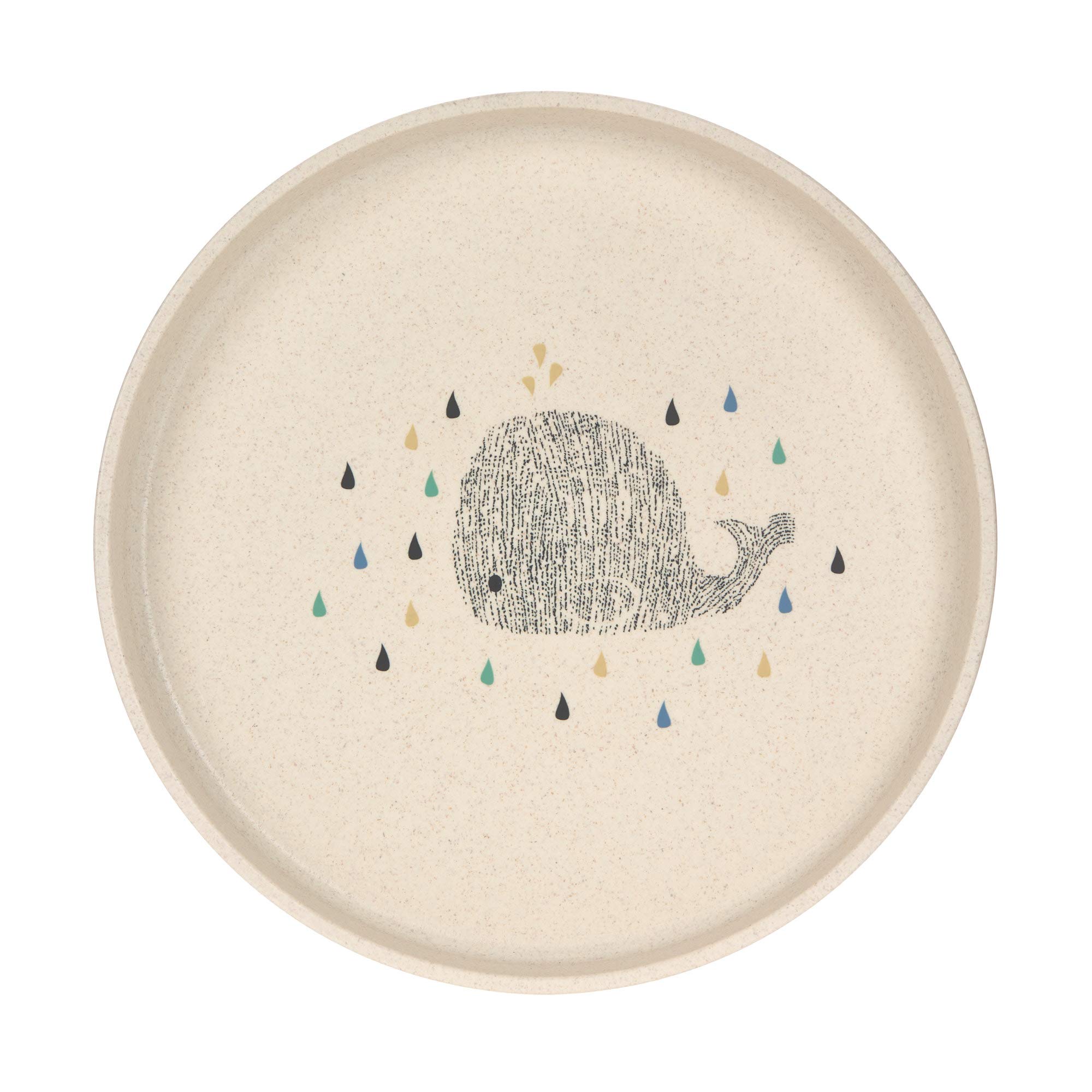 LÄSSIG Kinder Teller ohne Melamin, BPA-frei, für Spülmaschine und Mikrowelle/Plate Little Water Whale Angebot bei HelloDeals