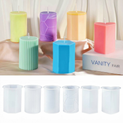 6 Stück Silikonform Weihnachten für Kerzen Selber Machen Set, H 7.2*B 5.5 cm Handwerk Kerzenformen Silikon, Kleine Kerzen Silikonformen für Duftkerzen 6 Kerzenformen Angebot bei HelloDeals