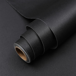 Hode Klebefolie Möbel Schwarz Matt 40X300cm, Möbelfolie Schwarz Selbstklebende Folie für Möbel, Selbstklebende Tapete Schwarze Schrank Fensterbank Modern 0.4W x 3L m Schwarz Angebot bei HelloDeals