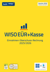 WISO EÜR+Kasse 2026: Für die Einnahmen-Überschuss-Rechnung 2025/2026 inkl. Gewerbe- und Umsatzsteuererklärung | 2026 | Aktivierungscode per Email Angebot bei HelloDeals
