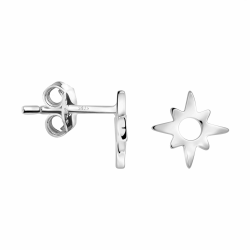 SOFIA MILANI - Damen Ohrringe 925 Silber - Sternen Sonnen Ohrstecker Angebot bei HelloDeals