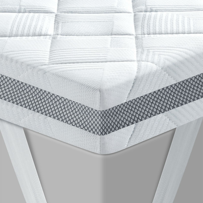 BedStory Gel Topper 140x200cm H3/H4 aus 10cm Höhe Kaltschaumkern, atmungsaktive 3D-Netz Bezug, Bequeme Matratzentopper für Boxspringbett und unbequemem Betten Schlafsofa 140 x 200 cm Angebot bei HelloDeals