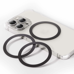 Universal-Metallring-Aufkleber, für MagSafe Ring Magnet Kompatibel mit MagSafe Wireless Charger/Autohalterung für iPhone/Samsung/Android Phone Cases 3Pcs Metallringe (ohne Magnet),Schwarz 3Schwarz Angebot bei HelloDeals