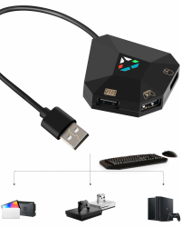 Joso Tastatur- und Mausadapter für NS Witch, Xbox One X/S, PS4, Switch Tastaturadapter zum Abspielen von FPS, RTS, Apex, Plug and Play Konverter Angebot bei HelloDeals
