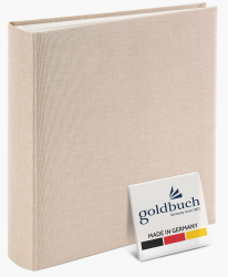 goldbuch 31605 Fotoalbum Summertime Trend 2, Fotobuch mit 100 weißen Seiten mit Pergamin Trennblätter, Foto Album mit Leinen Einband, bis zu 600 Bilder, Hochwertiges Papier, Beige, 30 x 31 cm Angebot bei HelloDeals