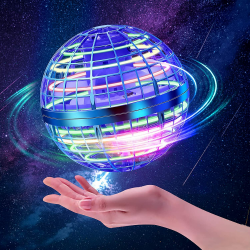 ASORT Hover Fliegender Ball, Magic Spinner Ball RGB Licht Hoverball Mini Drohne Für Kinder Spielzeug, Flying Orb Hoverball Nova Geschenke Für Jungen Mädchen Indoor Outdoor Pro (Blau) Angebot bei HelloDeals