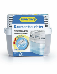 HUMYDRY® Luftentfeuchter Premium 450g – Schützt Räume bis 35m³ vor Schimmel, Kondensation & modrigen Gerüchen, reguliert hohe Luftfeuchtigkeit, einfache Handhabung Angebot bei HelloDeals