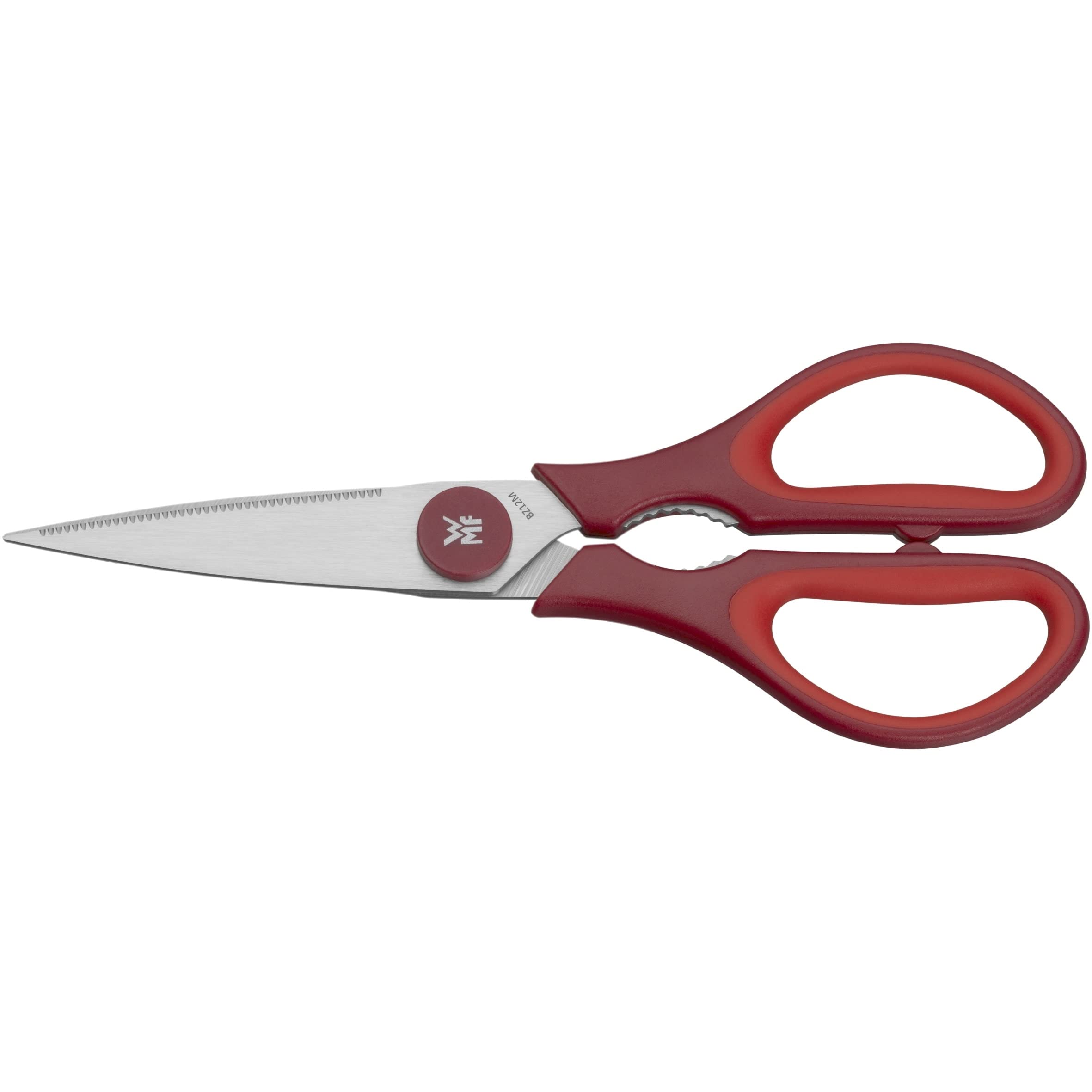 WMF Touch Küchenschere 21 cm, Haushaltsschere mit Sägeschliff, Schere Küche, Cromargan Edelstahl, Softgriff, rot 1879205100 Küchenschere Touch, rot Angebot bei HelloDeals