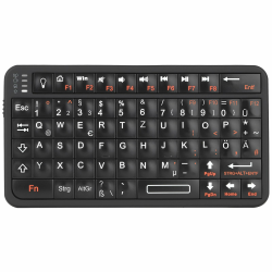 Rii Mini Bluetooth Tastatur, Tragbare Drahtlose mit Hintergrundbeleuchtung, Handflächengroß(11x6x1cm), Wiederaufladbare Mini Tastatur für Smart TV/Android TV Box/Smartphone/HTPC/IPTV Angebot bei HelloDeals