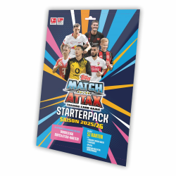 Bundesliga Match Attax 25/26 - Starterpack (Online-exklusiv) - 52 Bundlesliga Match Attax-Karten, darunter 3 Exklusive Le‘s + 1 Taktikkarte. Angebot bei HelloDeals