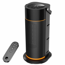 2000W Energiesparend Heizlüfter Leiser – PTC Keramik Schnell Heizstrahler mit Fernbedienung, Timer, 70°-Schwenkfunktion, LED-Anzeige für den Einsatz im Büro, Schlafzimmer, Bad, Zuhause Schwarz Ohne Flammenlicht Angebot bei HelloDeals