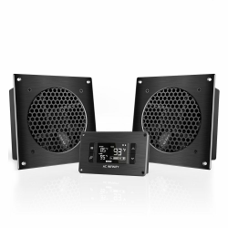 AC Infinity AIRPLATE T8, leises abkühlendes Doppelventilator-System 16cm mit Thermostatsteuerung, für Heimkino-AV-Schränke Angebot bei HelloDeals