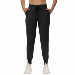 CAMPSNAIL Jogginghose Damen Sporthose Lang Freizeithose Weich Bequeme Trainingshose mit Elastischen Bund Sweatpants Leggings für Yoga Fitness A-schwarz M Angebot bei HelloDeals