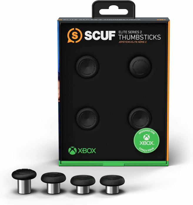 Scuf Elite Series 2 Performance Thumbsticks für Xbox Elite Series 2 (Verbesserte Griffigkeit, Verschiedenen Optionen für Richtige Länge und für Handgröße) 4er-Pack - Schwarz Angebot bei HelloDeals