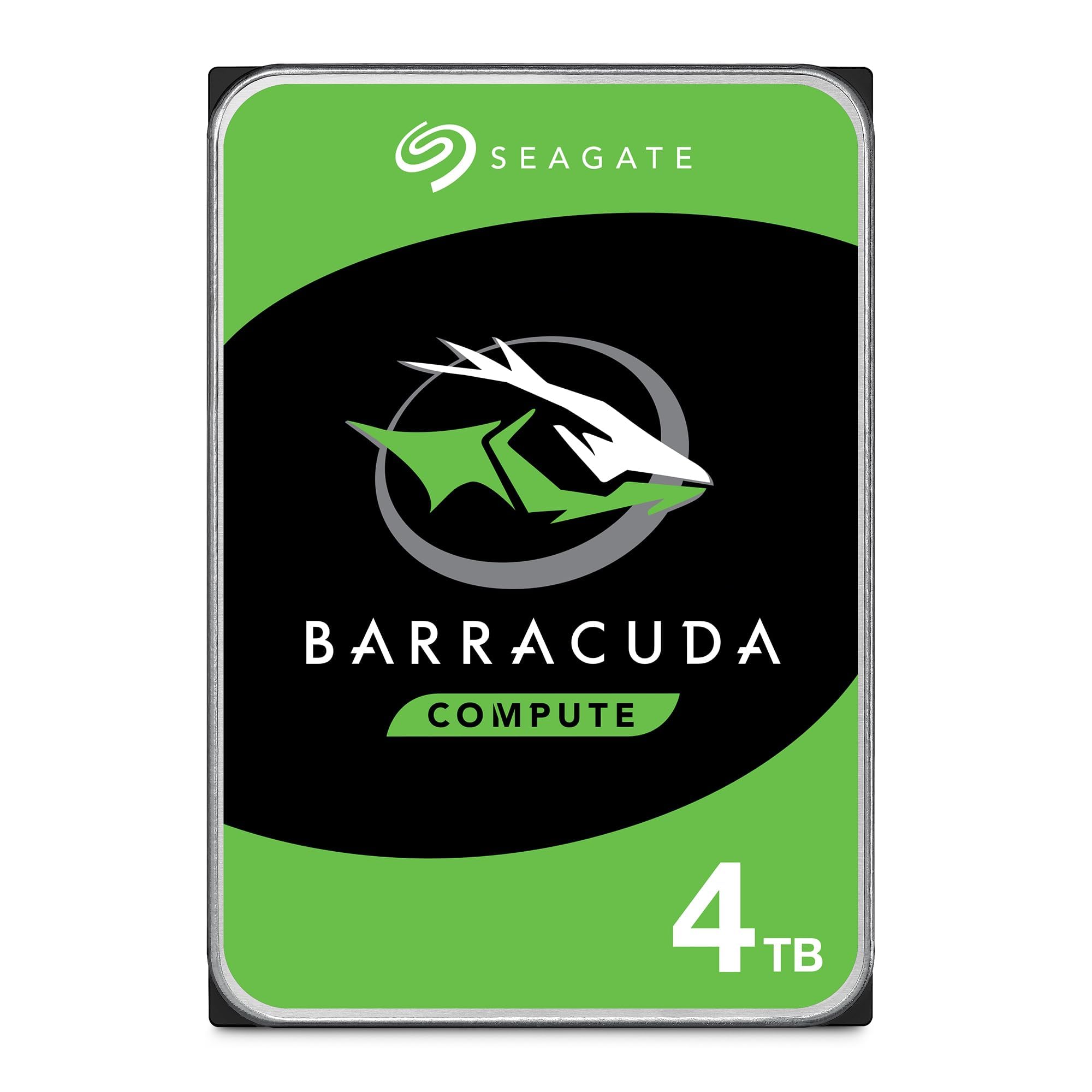 Seagate BarraCuda 4TB, Interne Festplatte HDD, 3.5 Zoll, 5400 U/Min, 256 MB Cache, SATA 6GB/s, silber, inkl. Data Rescue Service (ST4000DMZ04) 4TB Desktop PC Angebot bei HelloDeals