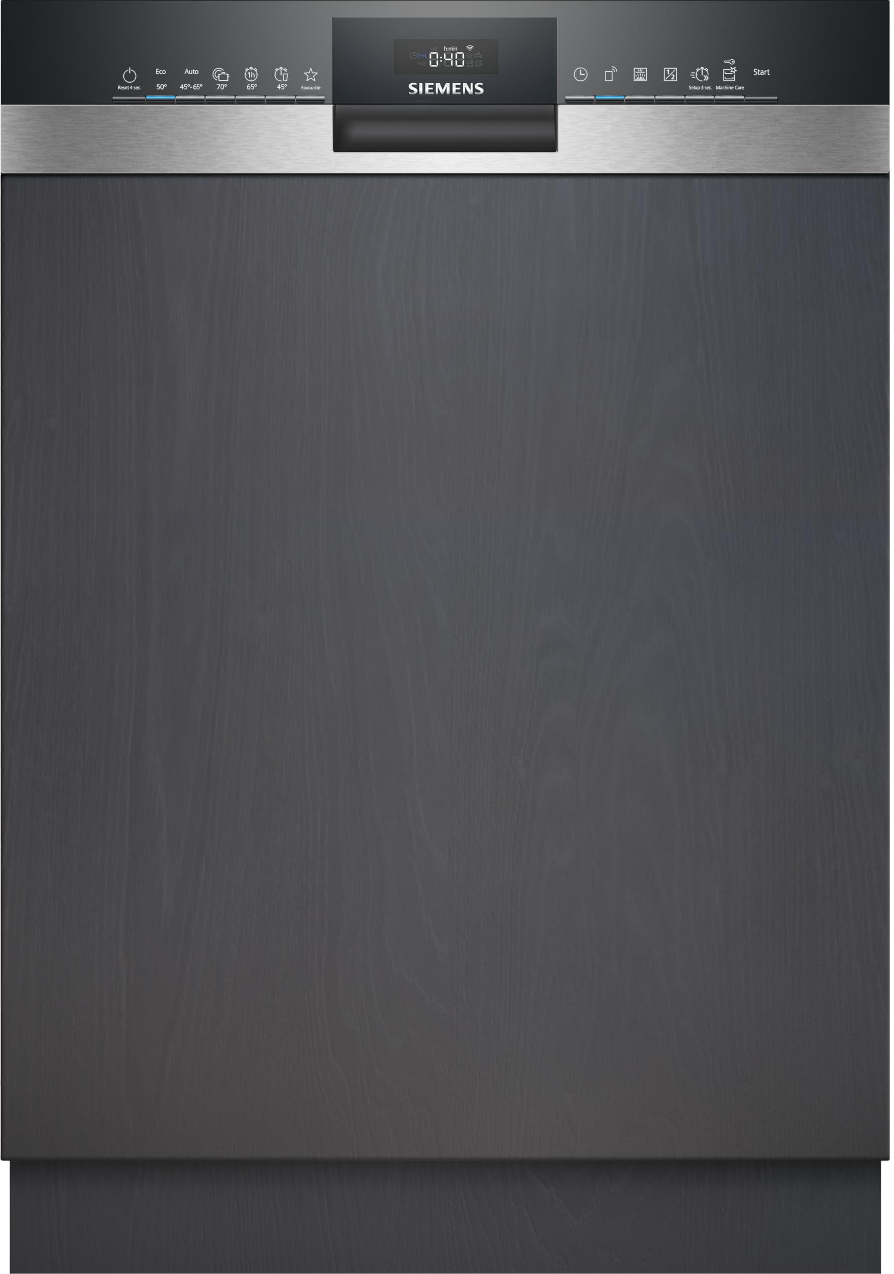 Siemens SN53ES06VE, iQ300 Smarter Geschirrspüler, Teilintegrierte Spülmaschine, 60 cm, Besteckschublade, auto Türöffnung, 3-fach rackMatic, besonders leise, intensiveZone, varioSpeed, aquaStop EEK B EEK B Besteckschublade Angebot bei HelloDeals