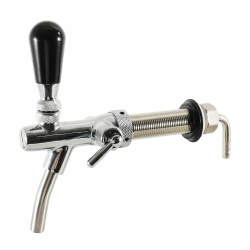 Einstellbarer Bierhahn, G5/8 Zoll Gewinde Langschaft Fassbierhahn Zapfhahn, Gewinde Bierhahn für Hause Bar Restaurants Brewing Zubehör Angebot bei HelloDeals