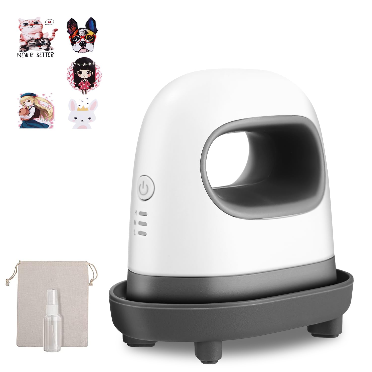 Mini Heizpresse, Plotter Maschine Transferpresse mit Isoliertem Sicherheitssockel, Bügelpresse für T-Shirts, Schuhe, DIY, Kleine HTV-Vinylprojekte Grau Angebot bei HelloDeals