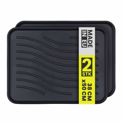 Bestlivings Schuhabtropfschale (2er Pack - Schwarz) Schuhwanne mit hohem Rand (50x38x2,5cm) - Aptropfunterlage, Schuhmatte für Haus und Garten - Wasserdicht Schwarz 50x38 cm 2 Angebot bei HelloDeals