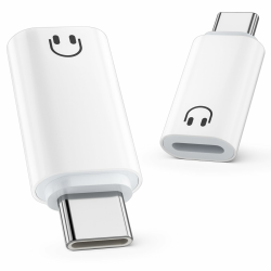 Obcxin USB C auf Lightning Audio Adapter, Typ C auf Lightning Kopfhörer Adapter für iPhone 16/15 Pad Air/Mini 6 Samsng, Hi-Fi Klangqualität, Nicht zum Lade/Datenübertragung, Weiß Angebot bei HelloDeals