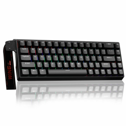 AULA WIN68HE Rapid Trigger Gaming Tastatur mit Kabel,Hall Effect Magnetic Switches,0,02mm RT-Genauigkeit,Einstellbare Betätigung,8000Hz,RGB,60% Mechanische Tastatur Schwarz-Grey Wood Magnetschalter Gray Wood Magnetschalter Angebot bei HelloDeals