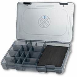 Angelbox LMAB EVA Tackle Box - Mit Schaumstoff Einlage - 4 Größen, Kleinteilebox, Angelhaken Box, Angelboxen für Zubehör, Tacklebox, Aufbewahrungsbox, Köderbox Jig & Lure M - 27,5 x 18,5 x 4,5 cm Angebot bei HelloDeals