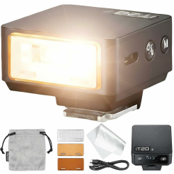 Godox iT20-R TTL Mini-Blitz für Ricoh GR III GR IIIx GR III HDF, iT20R Kompakter Aufsteckblitz, P-TTL kompatibel, USB-C wiederaufladbarer Akku, Magnetische Farbfilter inklusive for RICOH Schwarz Angebot bei HelloDeals