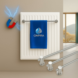 Edelstahl Handtuchhalter mit Magnethalterung – 7 Längen 40–100 cm – Ohne Bohren, extra Starke Neodym-Magnete, rostfrei, vielseitig für Bad, Küche & Heizung (50cm) Angebot bei HelloDeals