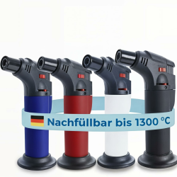 UNILITE Feuerzeug MIT Gas - Sturmfeuerzeug Gas Brenner mit Jet Flamme – nachfüllbar – 4 Stück im Set – Jetflame – Nachfüller – Elektronik Feuerzeug - Feuerzeuge Angebot bei HelloDeals