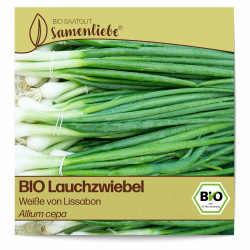 Samenliebe BIO Lauchzwiebel Samen Weiße von Lissabon 200 Samen samenfestes Gemüse Saatgut für Gewächshaus Freiland und Balkon BIO Gemüsesamen Angebot bei HelloDeals
