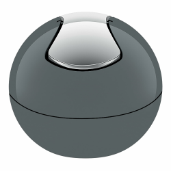 Spirella 10.19840 Kosmetikeimer 1 Liter Abfalleimer Schwingdeckeleimer Tischabfalleimer Bowl Grau Angebot bei HelloDeals