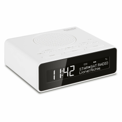 TechniSat DIGITRADIO 51 DAB+ Radiowecker (DAB, UKW, Uhrenradio, Wecker mit zwei einstellbaren Weckzeiten, Snooze-Funktion, Sleeptimer, dimmbares Display, Kopfhöreranschluss) weiß DR 51 Weiß Angebot bei HelloDeals