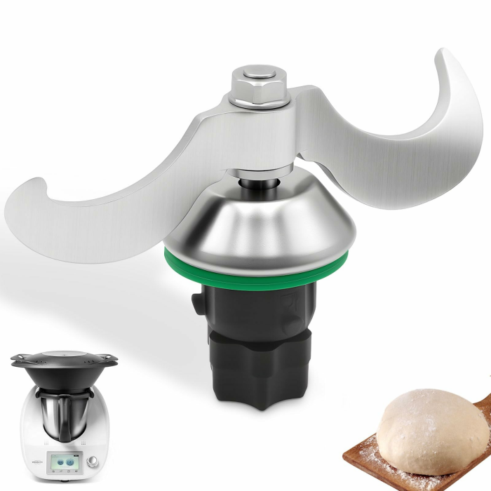 Teigmesser für Thermomix TM7 TM6 TM5, Edelstahl Mixmesser Zubehör, Kein Teig-Rückstand, Einfach zu Reinigen, Kompatibel mit Vorwerk Thermomix TM5/TM6 Küchenmaschine Angebot bei HelloDeals